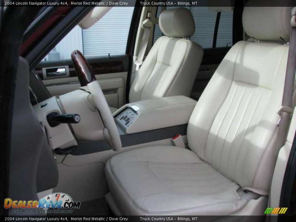 2004 Lincoln Navigator Luxury 4x4 Merlot Red Metallic / Dove Grey Photo #14