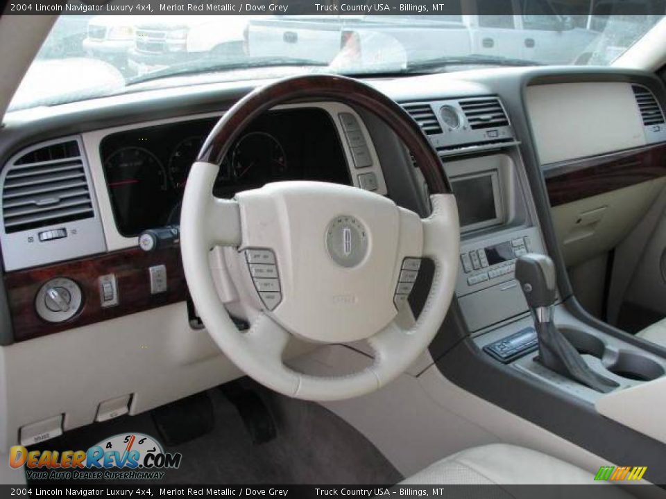 2004 Lincoln Navigator Luxury 4x4 Merlot Red Metallic / Dove Grey Photo #15