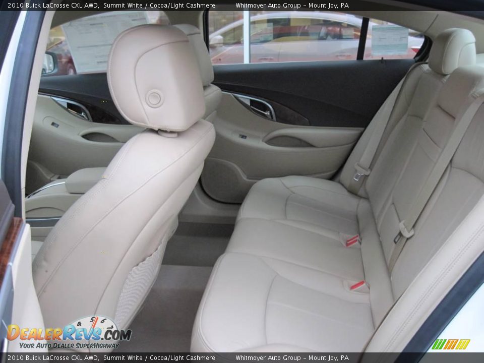 2010 Buick LaCrosse CXL AWD Summit White / Cocoa/Light Cashmere Photo #6
