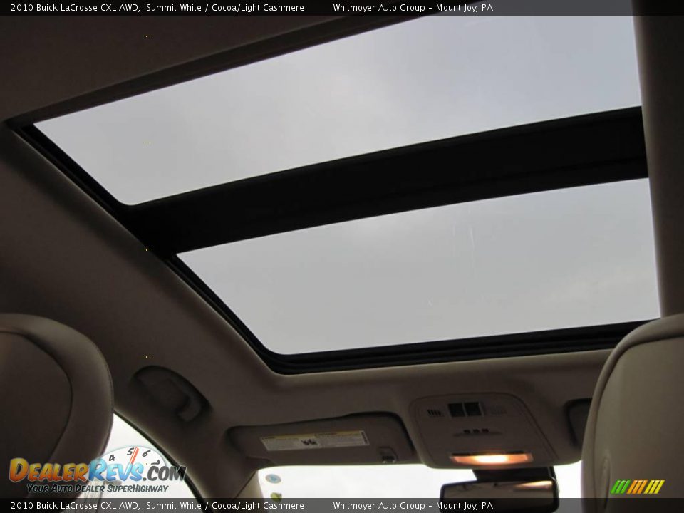 2010 Buick LaCrosse CXL AWD Summit White / Cocoa/Light Cashmere Photo #8