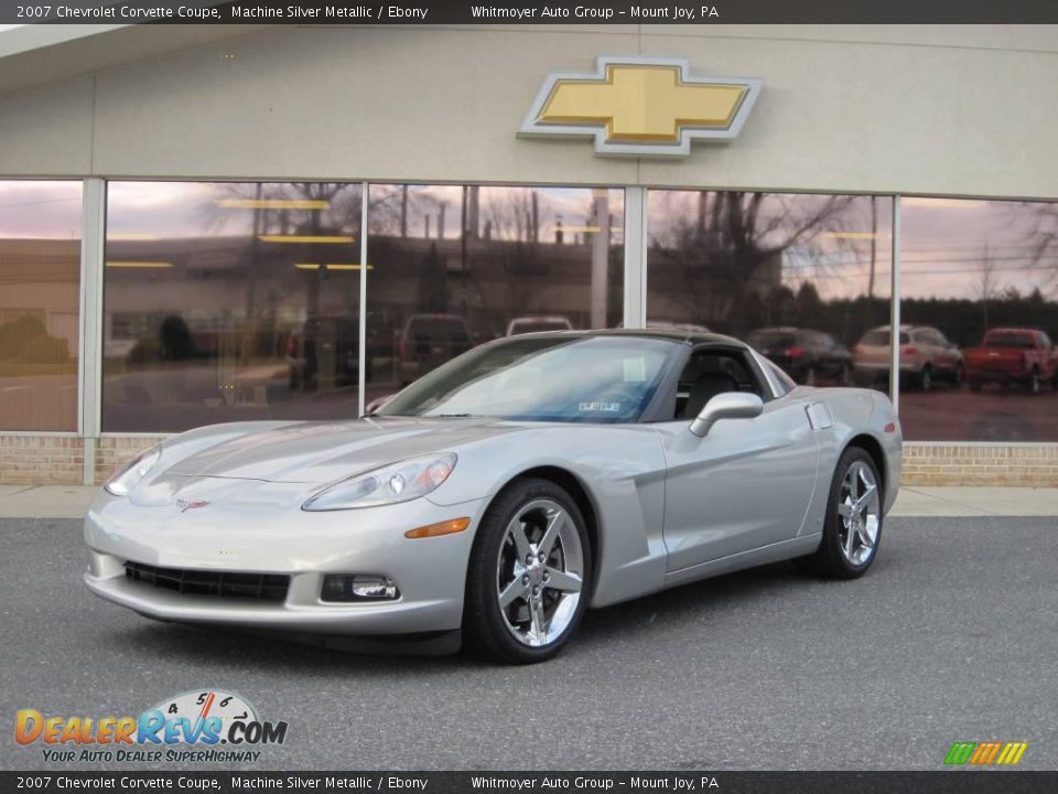 2007 Chevrolet Corvette Coupe Machine Silver Metallic / Ebony Photo #1