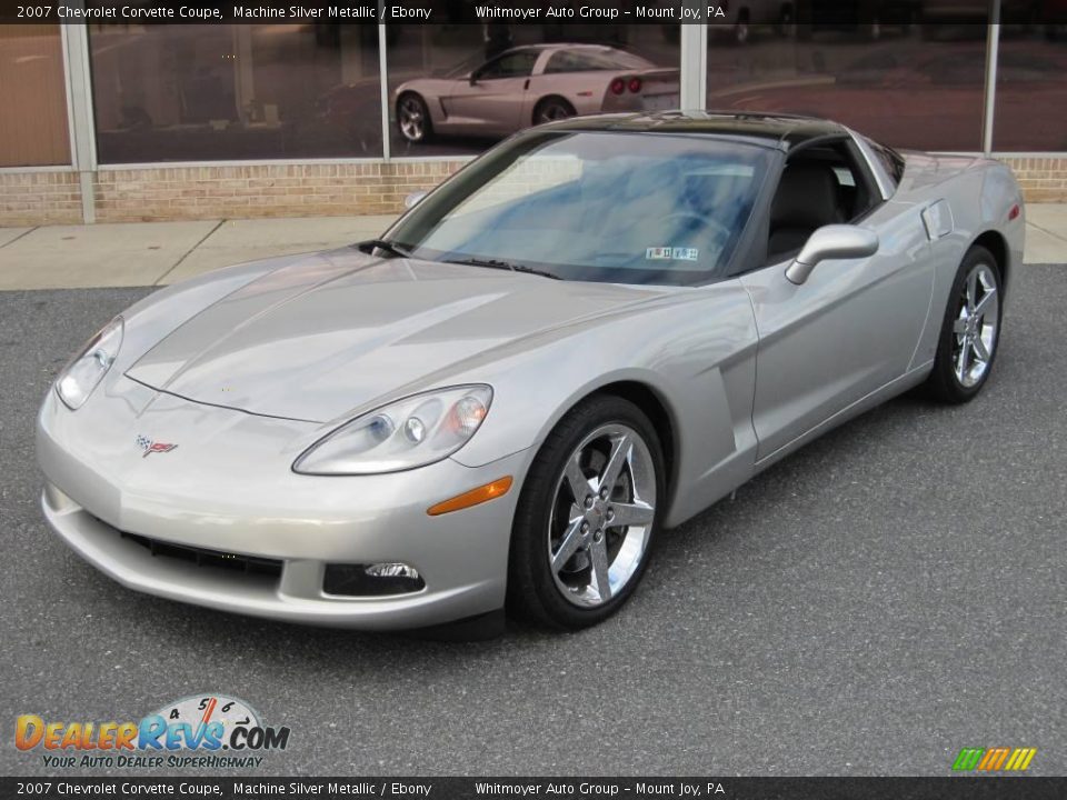 2007 Chevrolet Corvette Coupe Machine Silver Metallic / Ebony Photo #3