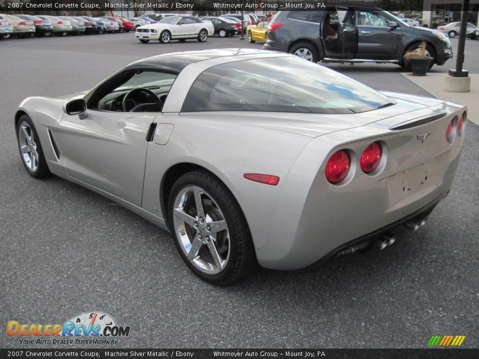 2007 Chevrolet Corvette Coupe Machine Silver Metallic / Ebony Photo #5