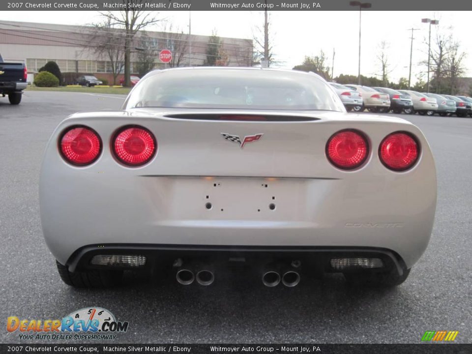 2007 Chevrolet Corvette Coupe Machine Silver Metallic / Ebony Photo #6