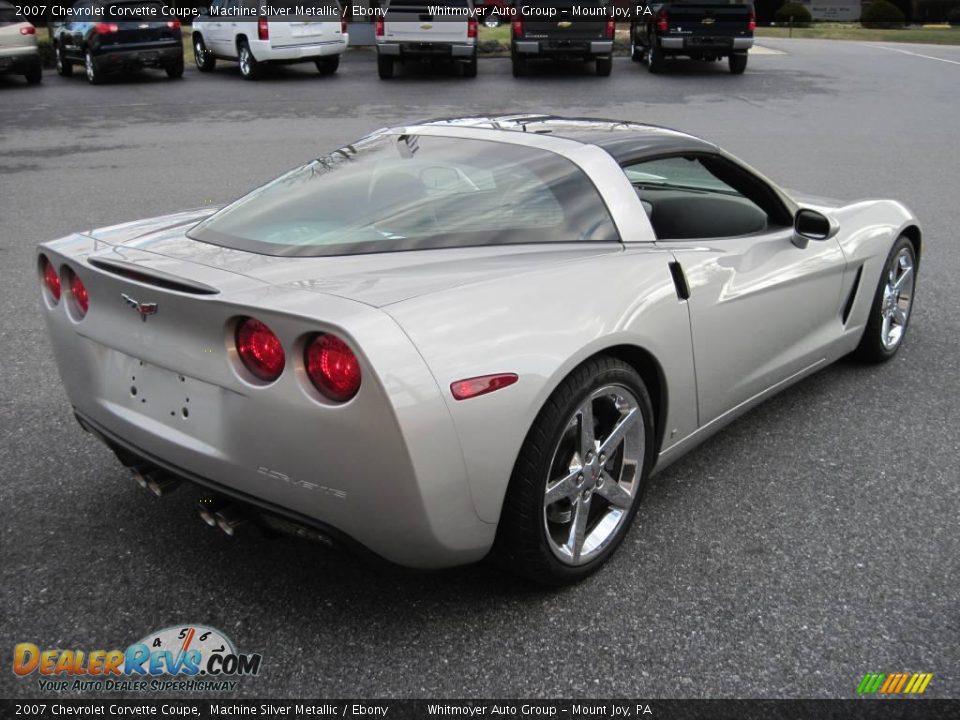 2007 Chevrolet Corvette Coupe Machine Silver Metallic / Ebony Photo #7