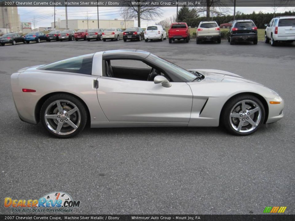 2007 Chevrolet Corvette Coupe Machine Silver Metallic / Ebony Photo #8