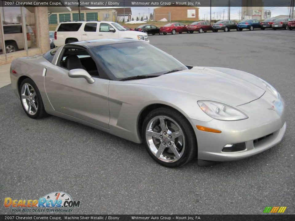 2007 Chevrolet Corvette Coupe Machine Silver Metallic / Ebony Photo #9