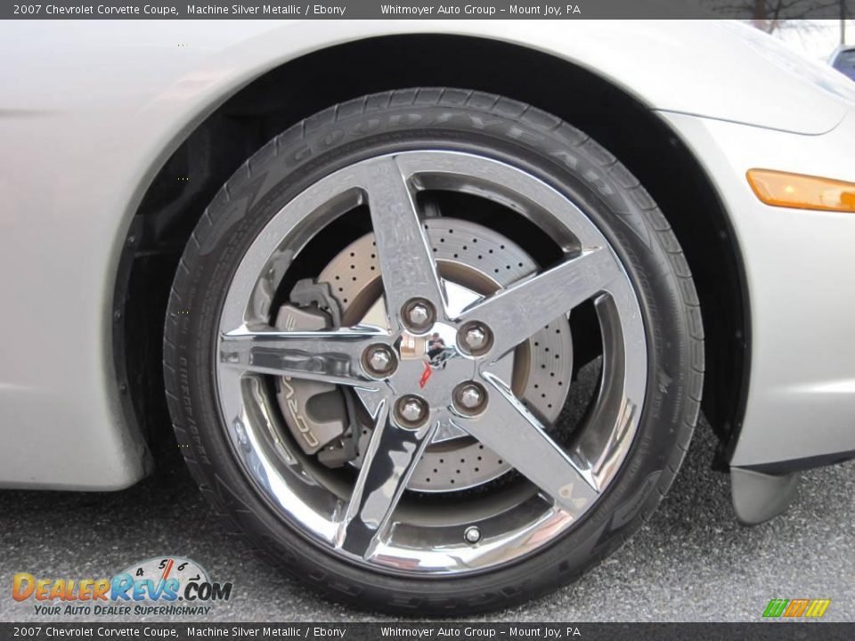 2007 Chevrolet Corvette Coupe Machine Silver Metallic / Ebony Photo #10