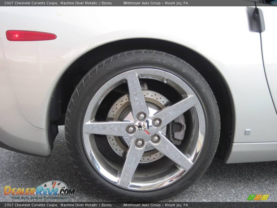2007 Chevrolet Corvette Coupe Machine Silver Metallic / Ebony Photo #11