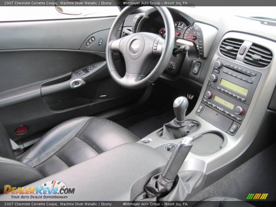 2007 Chevrolet Corvette Coupe Machine Silver Metallic / Ebony Photo #17