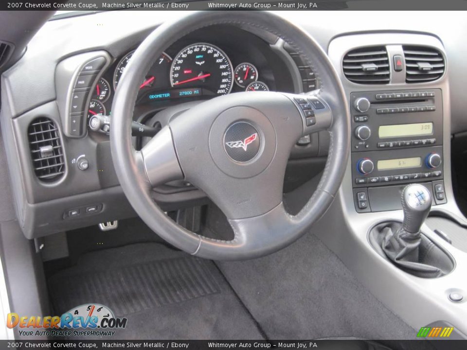 2007 Chevrolet Corvette Coupe Machine Silver Metallic / Ebony Photo #21