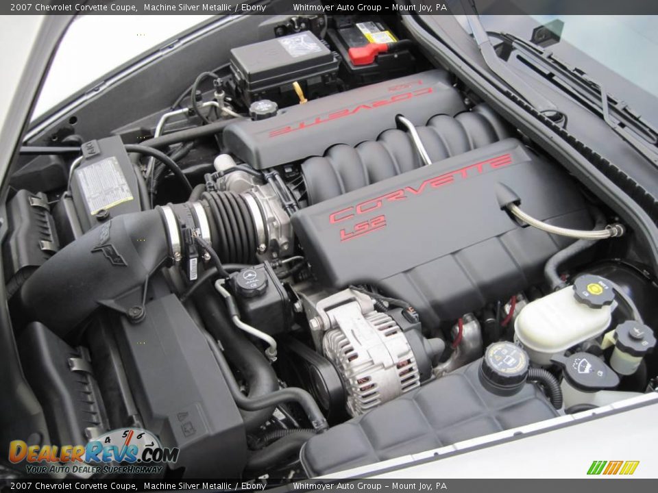 2007 Chevrolet Corvette Coupe Machine Silver Metallic / Ebony Photo #30