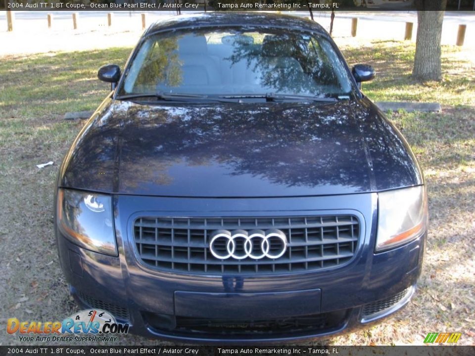 2004 Audi TT 1.8T Coupe Ocean Blue Pearl Effect / Aviator Grey Photo #1