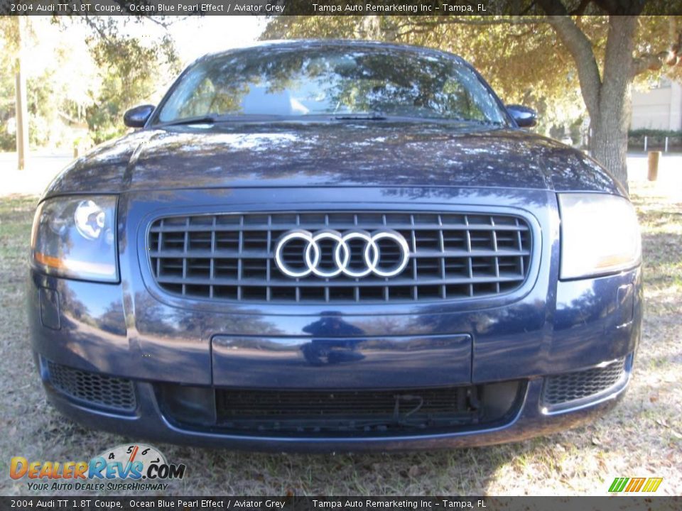 2004 Audi TT 1.8T Coupe Ocean Blue Pearl Effect / Aviator Grey Photo #2