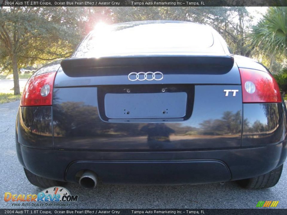 2004 Audi TT 1.8T Coupe Ocean Blue Pearl Effect / Aviator Grey Photo #13