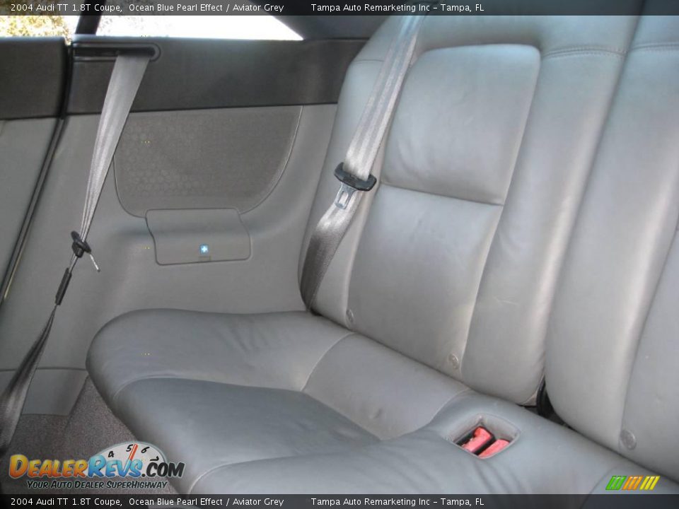 2004 Audi TT 1.8T Coupe Ocean Blue Pearl Effect / Aviator Grey Photo #22