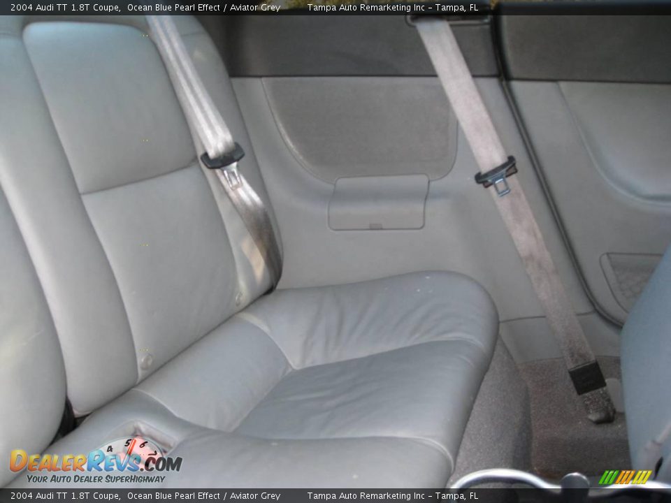 2004 Audi TT 1.8T Coupe Ocean Blue Pearl Effect / Aviator Grey Photo #23