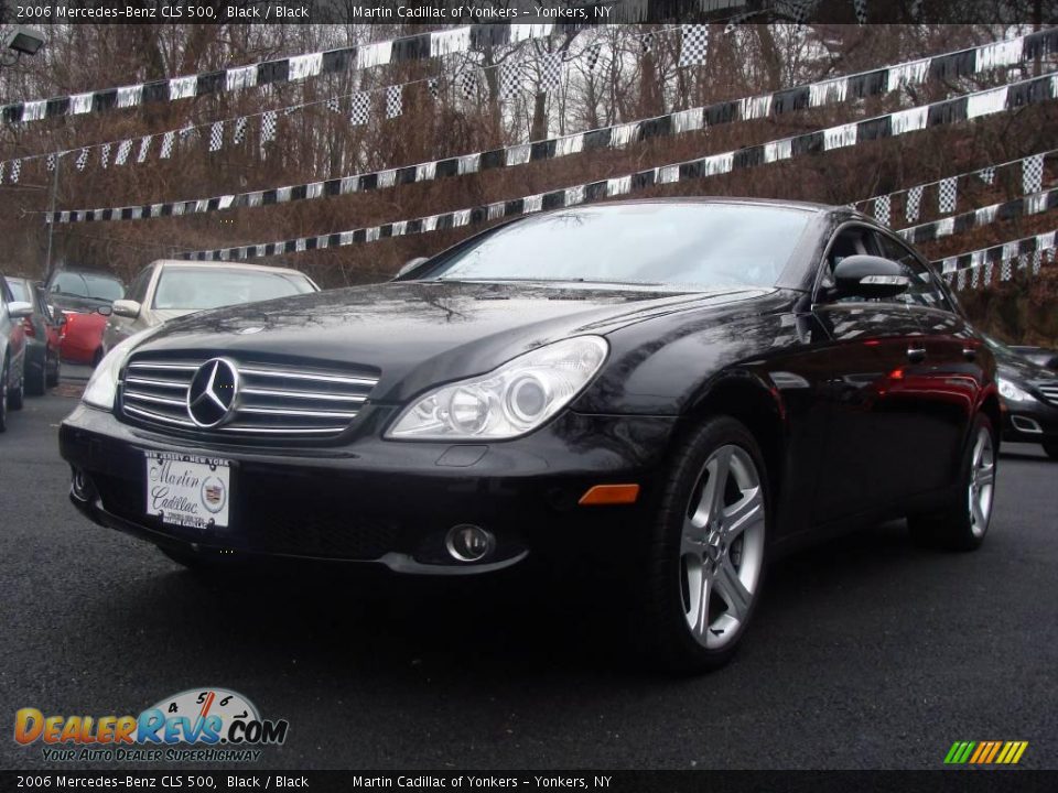 2006 Mercedes-Benz CLS 500 Black / Black Photo #1