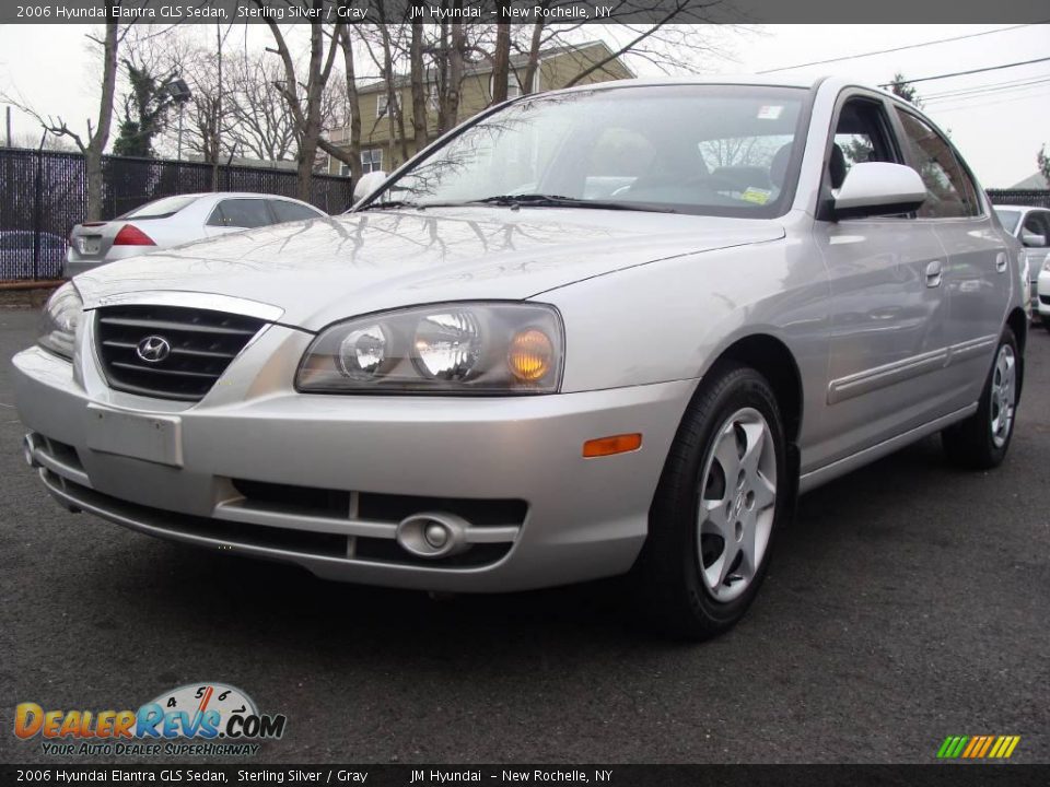 2006 Hyundai Elantra GLS Sedan Sterling Silver / Gray Photo #1