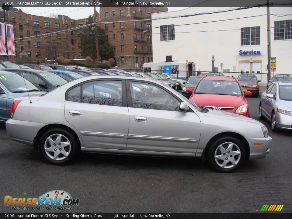 2006 Hyundai Elantra GLS Sedan Sterling Silver / Gray Photo #3