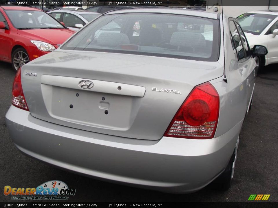 2006 Hyundai Elantra GLS Sedan Sterling Silver / Gray Photo #4