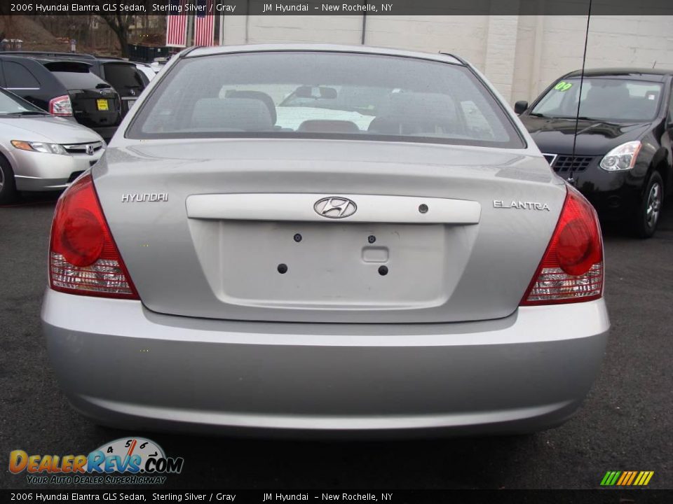 2006 Hyundai Elantra GLS Sedan Sterling Silver / Gray Photo #5