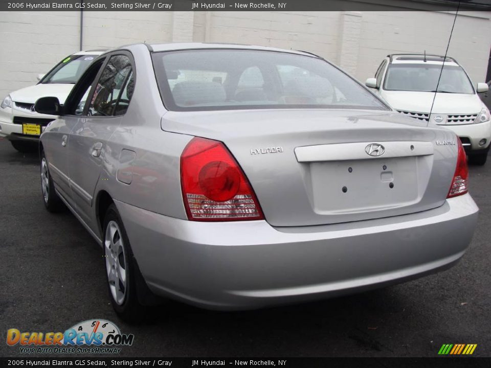 2006 Hyundai Elantra GLS Sedan Sterling Silver / Gray Photo #6