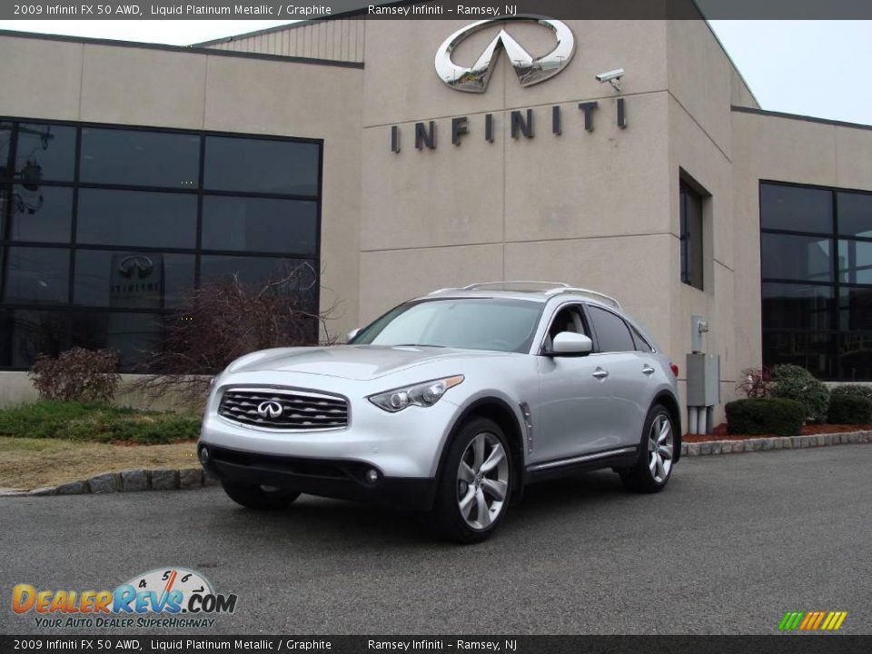 2009 Infiniti FX 50 AWD Liquid Platinum Metallic / Graphite Photo #1
