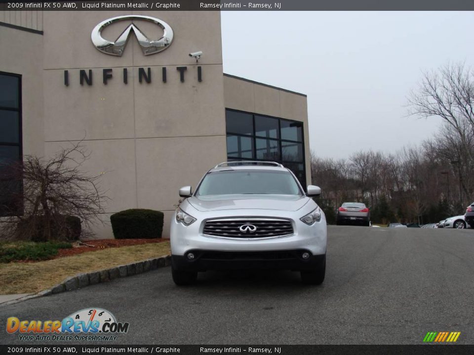 2009 Infiniti FX 50 AWD Liquid Platinum Metallic / Graphite Photo #2