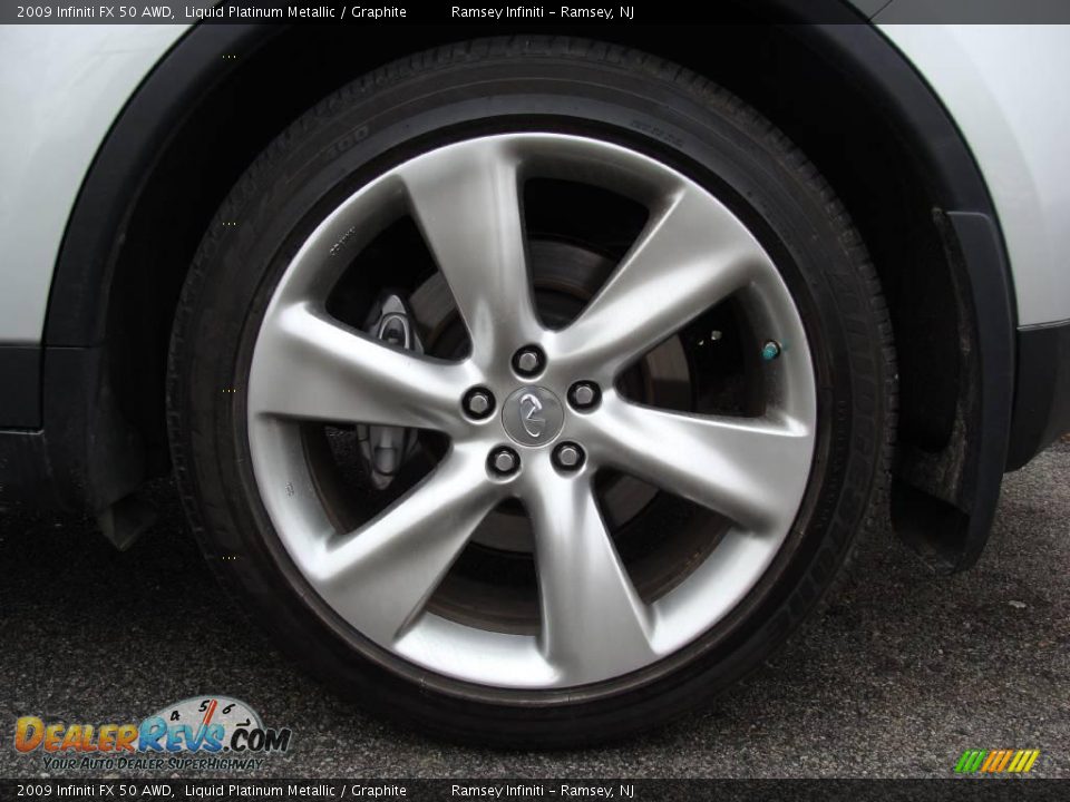 2009 Infiniti FX 50 AWD Liquid Platinum Metallic / Graphite Photo #4