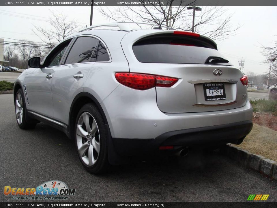 2009 Infiniti FX 50 AWD Liquid Platinum Metallic / Graphite Photo #5