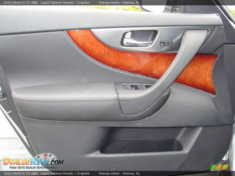 2009 Infiniti FX 50 AWD Liquid Platinum Metallic / Graphite Photo #9