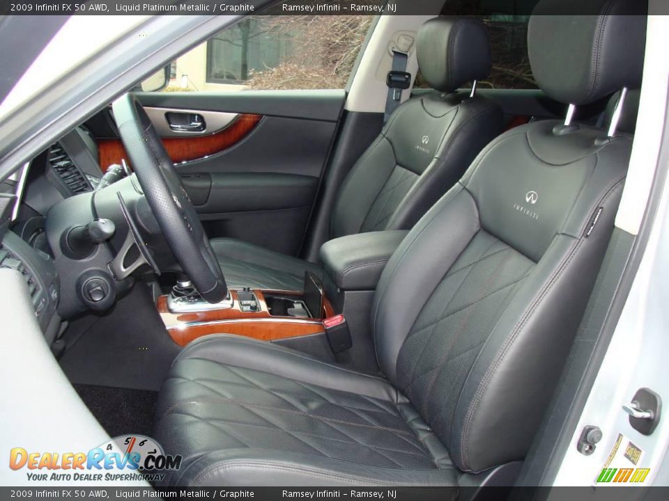2009 Infiniti FX 50 AWD Liquid Platinum Metallic / Graphite Photo #10