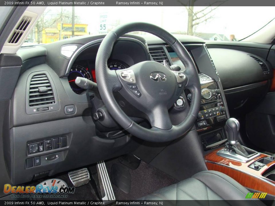 2009 Infiniti FX 50 AWD Liquid Platinum Metallic / Graphite Photo #11