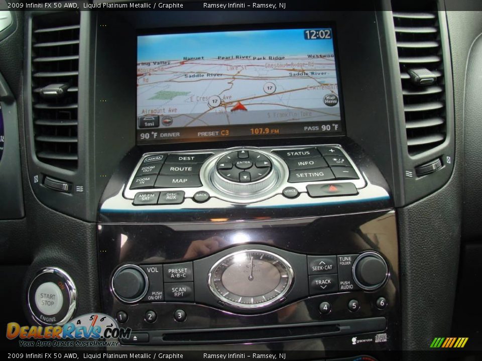 2009 Infiniti FX 50 AWD Liquid Platinum Metallic / Graphite Photo #12