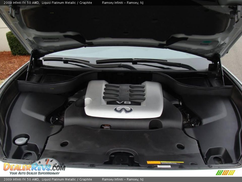 2009 Infiniti FX 50 AWD Liquid Platinum Metallic / Graphite Photo #14