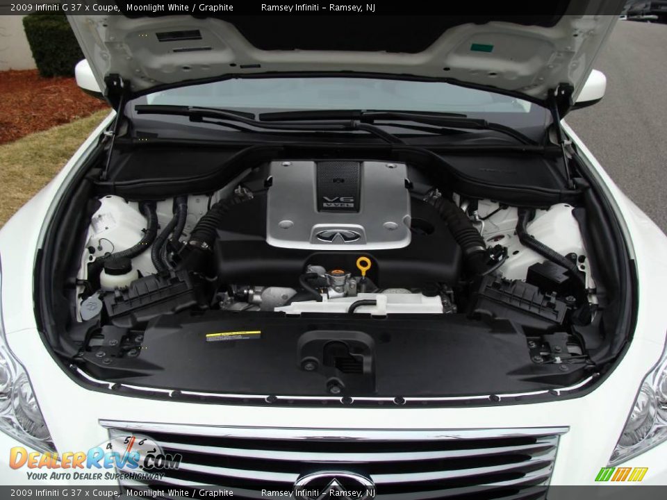 2009 Infiniti G 37 x Coupe Moonlight White / Graphite Photo #14