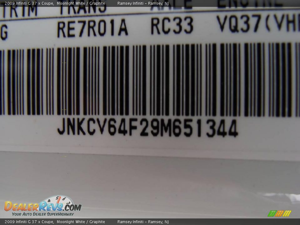 2009 Infiniti G 37 x Coupe Moonlight White / Graphite Photo #16