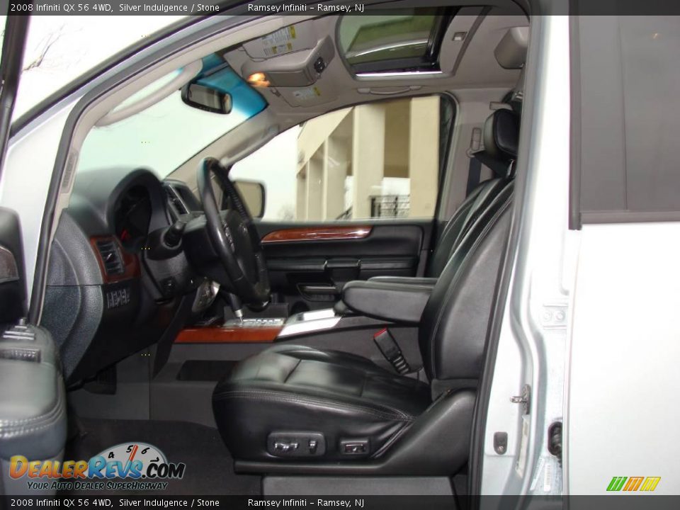 2008 Infiniti QX 56 4WD Silver Indulgence / Stone Photo #8