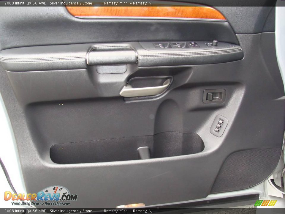 2008 Infiniti QX 56 4WD Silver Indulgence / Stone Photo #9