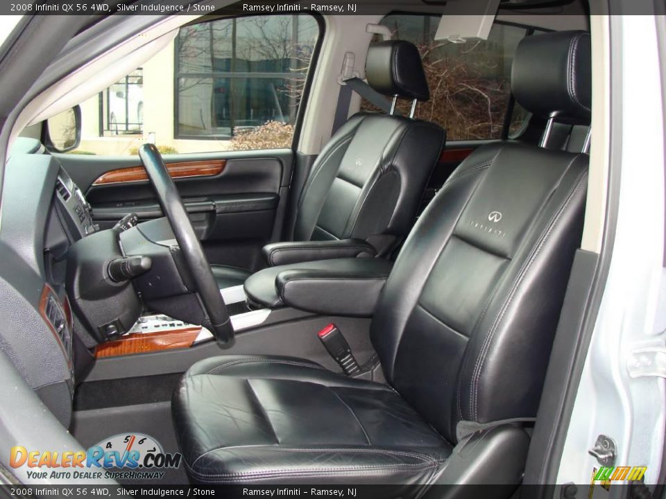 2008 Infiniti QX 56 4WD Silver Indulgence / Stone Photo #10