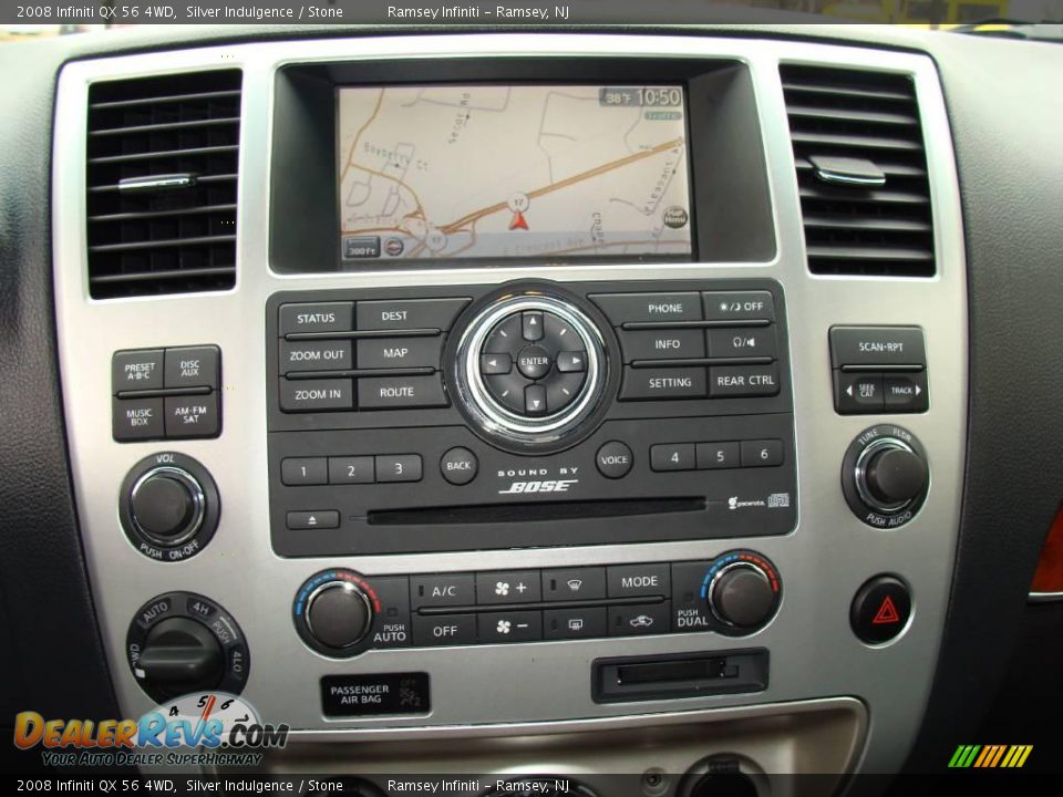 2008 Infiniti QX 56 4WD Silver Indulgence / Stone Photo #12