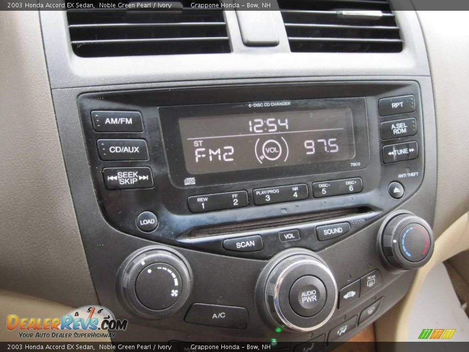 2003 Honda Accord EX Sedan Noble Green Pearl / Ivory Photo #12