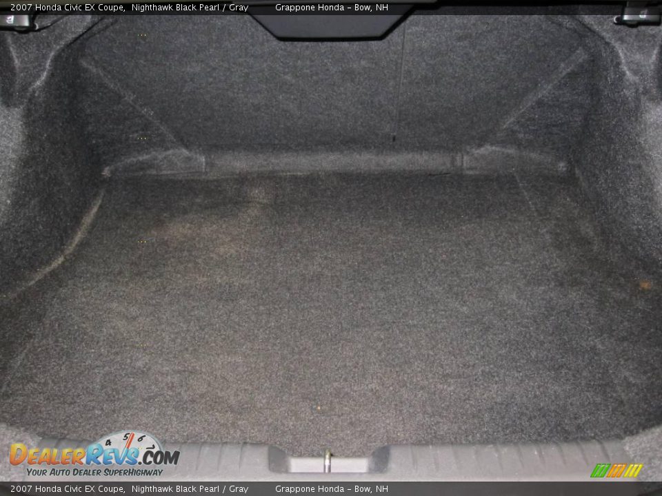 2007 Honda Civic EX Coupe Nighthawk Black Pearl / Gray Photo #5