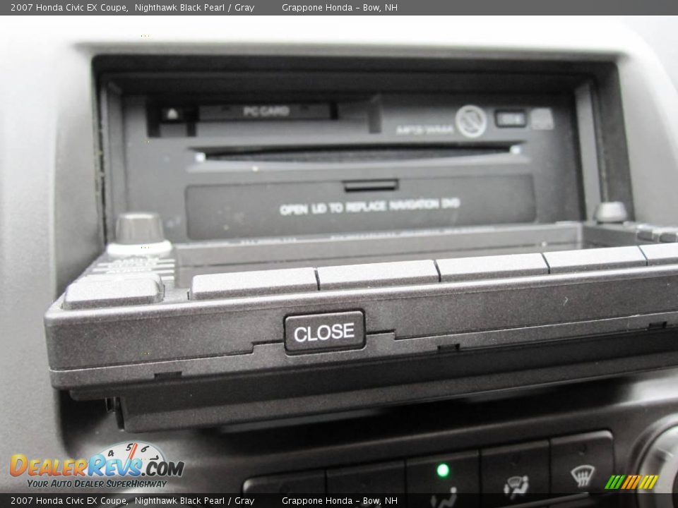 2007 Honda Civic EX Coupe Nighthawk Black Pearl / Gray Photo #12