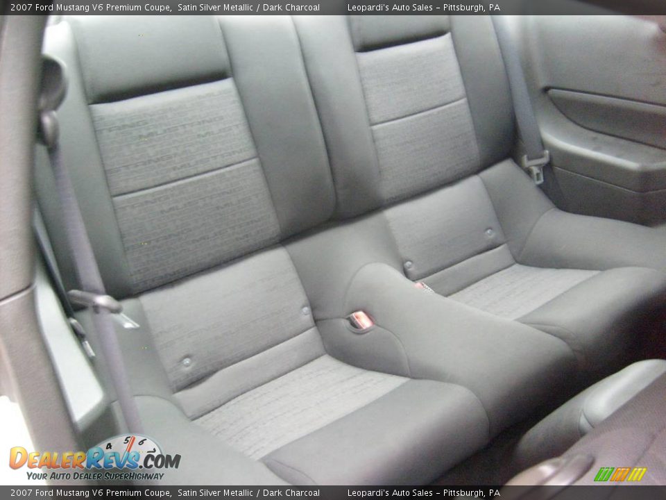 2007 Ford Mustang V6 Premium Coupe Satin Silver Metallic / Dark Charcoal Photo #10