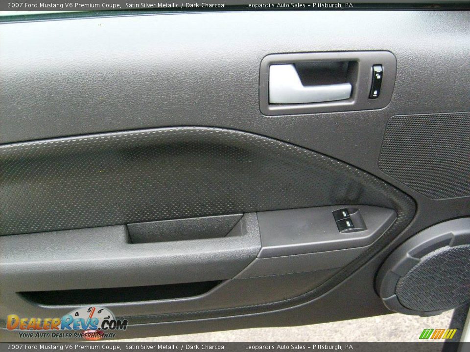 2007 Ford Mustang V6 Premium Coupe Satin Silver Metallic / Dark Charcoal Photo #12