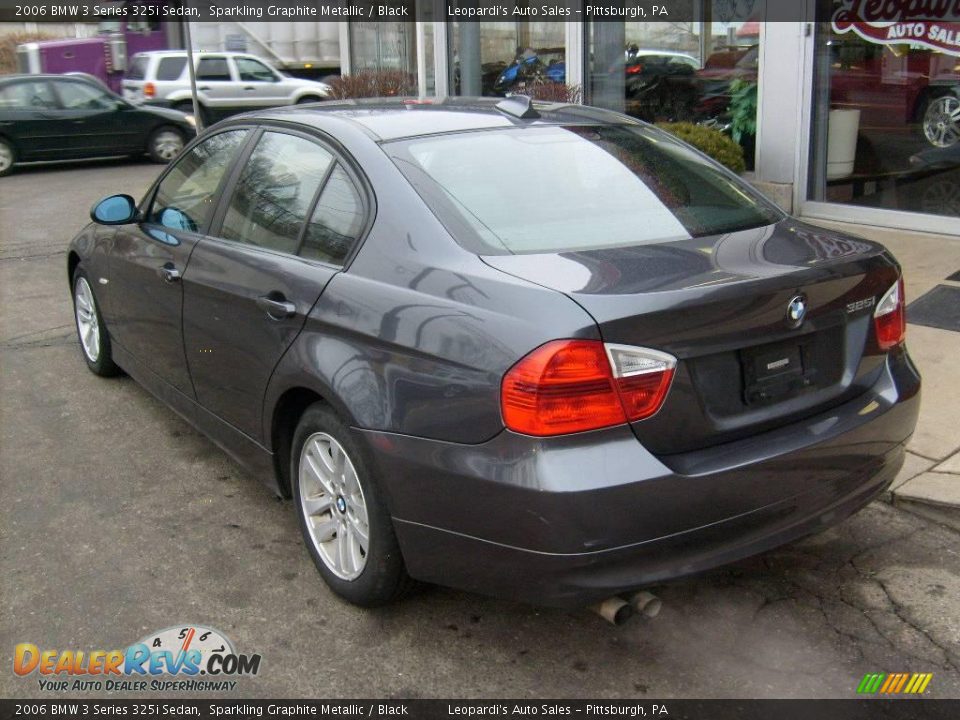 2006 BMW 3 Series 325i Sedan Sparkling Graphite Metallic / Black Photo #3