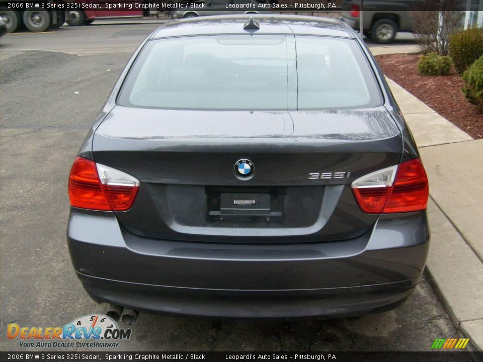 2006 BMW 3 Series 325i Sedan Sparkling Graphite Metallic / Black Photo #4