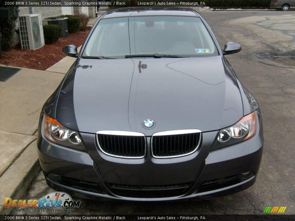 2006 BMW 3 Series 325i Sedan Sparkling Graphite Metallic / Black Photo #7